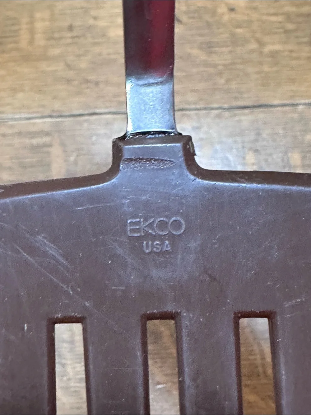 Beige and Brown Slotted Turner Spatula for Everyday Cooking